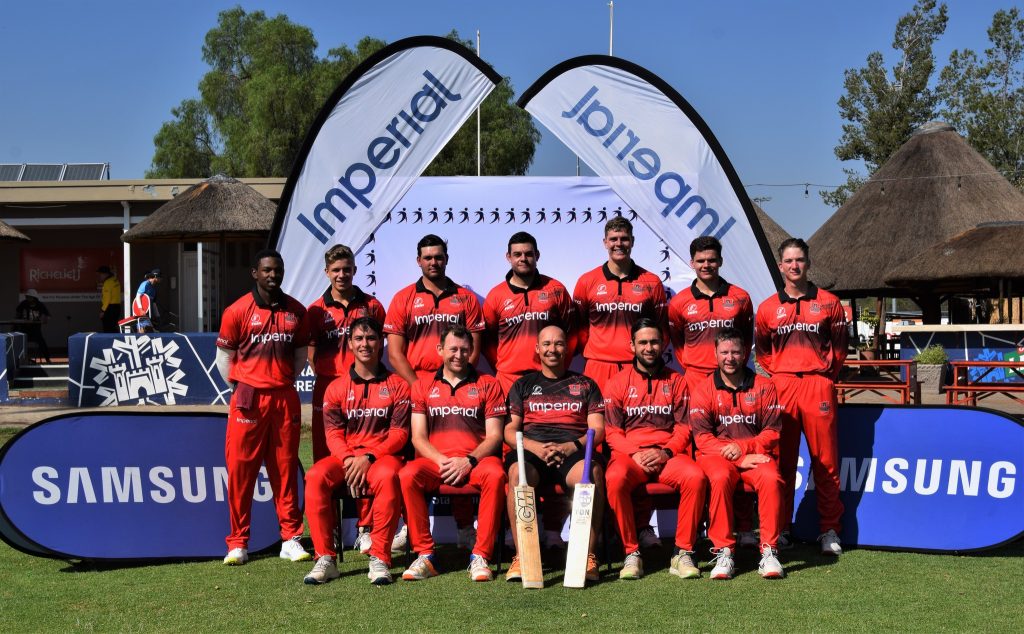 Wanderers Premier League Cricket team with sponsors. Wanderers Cricket Club